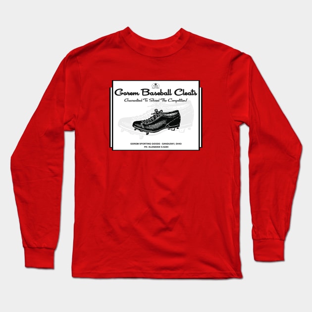 Gorem Baseball Cleats Long Sleeve T-Shirt by Vandalay Industries